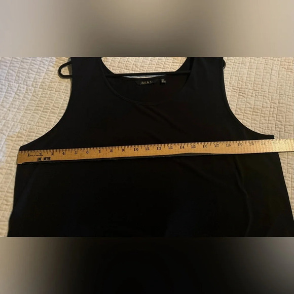 IMAN Women’s Black Sleeveless Top Sz 1XL - Picture 5 of 6